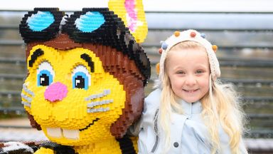 New friends are being made at Legoland, in Berkshire